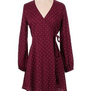 LOFT Women's Burgundy Star Dress